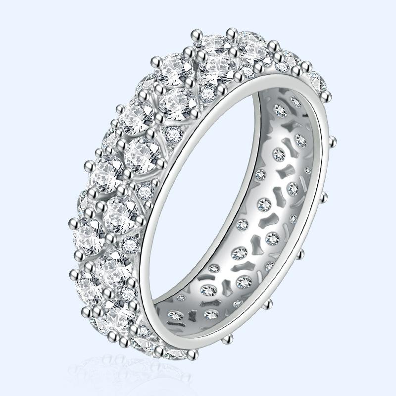 Cluster Rings Real Natural Moissanite Jewelry S925 Sterling Silver Color For Women Fine Anillos De Wedding Bizuteria 925, Golden;silver 
Cluster Rings Real Natural Moissanite Jewelry S925 Sterling Silver Color For Women Fine Anillos De Wedding Bizuteria 925, Golden;silver