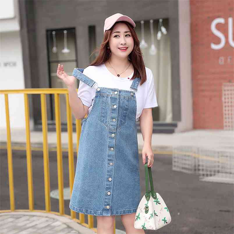 Single Breasted Loose Denim Dress Female Casual Big size Strap Jeans es Sundress Plush Summer Women 210604, Blue
Single Breasted Loose Denim Dress Female Casual Big size Strap Jeans es Sundress Plush Summer Women 210604, Blue