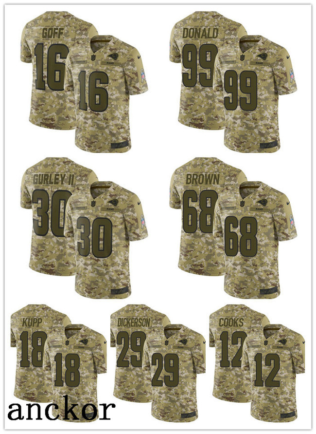 Los Angeles''Rams''MEN WOMEN YOUTH Jared Goff 99 Aaron Donald Limited Home Jersey Football Camo 2018 Salute to Service, White
Los Angeles''Rams''MEN WOMEN YOUTH Jared Goff 99 Aaron Donald Limited Home Jersey Football Camo 2018 Salute to Service, White