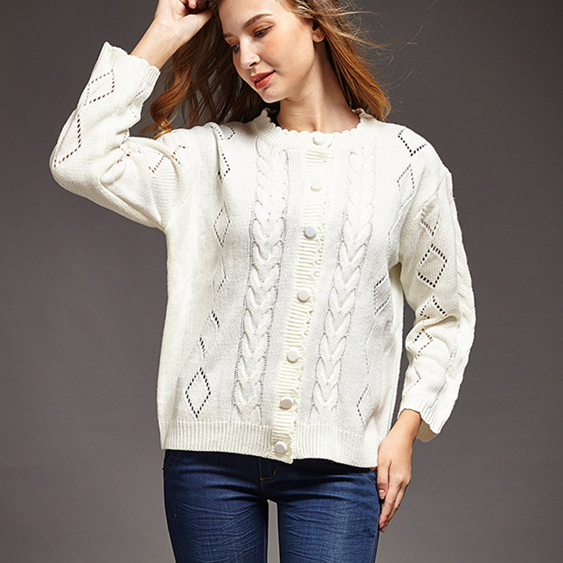 2021 New Elegant Vintage Cardigan Cuts Out Simple Design Woman's Knitted Sweater Streetwear Autumn Style Clothing 4vwv, Style 1
2021 New Elegant Vintage Cardigan Cuts Out Simple Design Woman's Knitted Sweater Streetwear Autumn Style Clothing 4vwv, Style 1