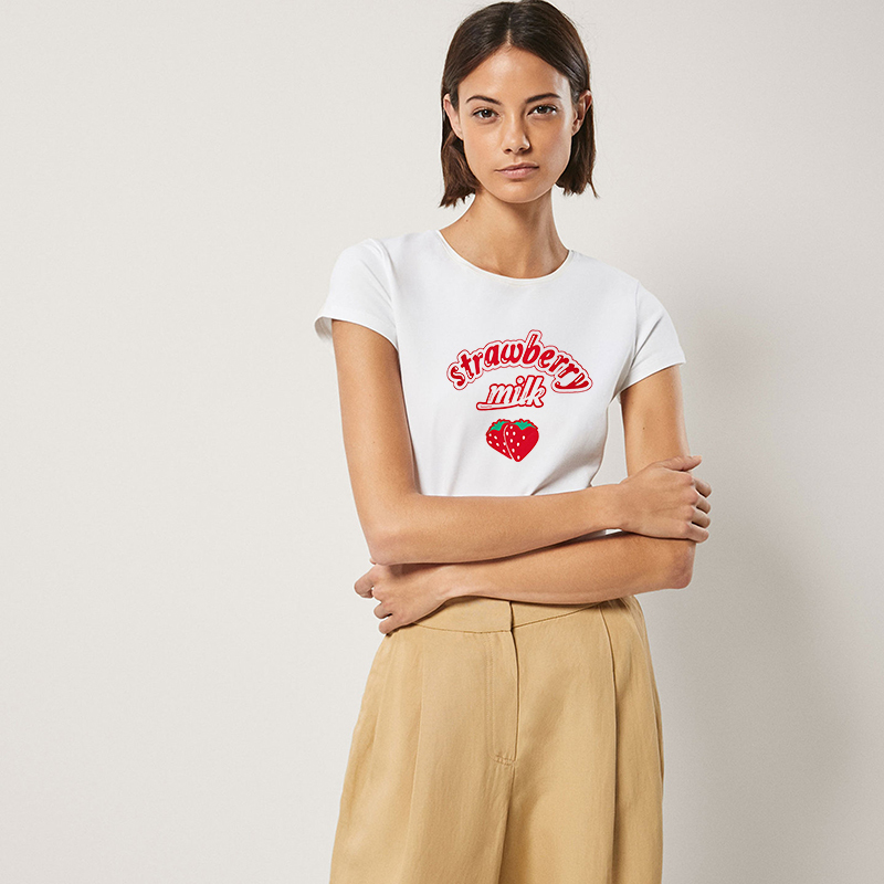 2021 New Harajuku Kawaii Strawberry Graphic Milk School Clothes Will See Loose-neck t White Cotton Shirt Pink Woman Streetwear 7fx3
2021 New Harajuku Kawaii Strawberry Graphic Milk School Clothes Will See Loose-neck t White Cotton Shirt Pink Woman Streetwear 7fx3