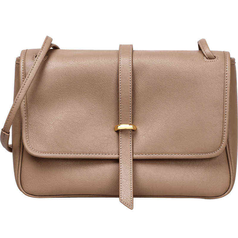 NXY Evening Bags Leather Messenger women's bag new fashion high sense diagonal cross foreign style of minority 220211