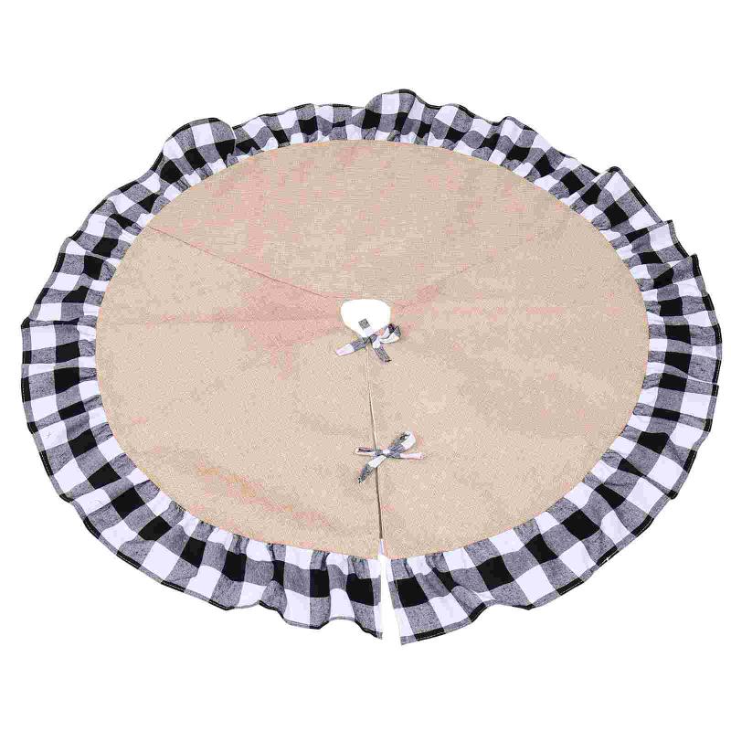 Christmas Decorations 1 Pc Apron Wrap Ornament Tree Bottom Cover Xmas Mat (Black White)
Christmas Decorations 1 Pc Apron Wrap Ornament Tree Bottom Cover Xmas Mat (Black White)