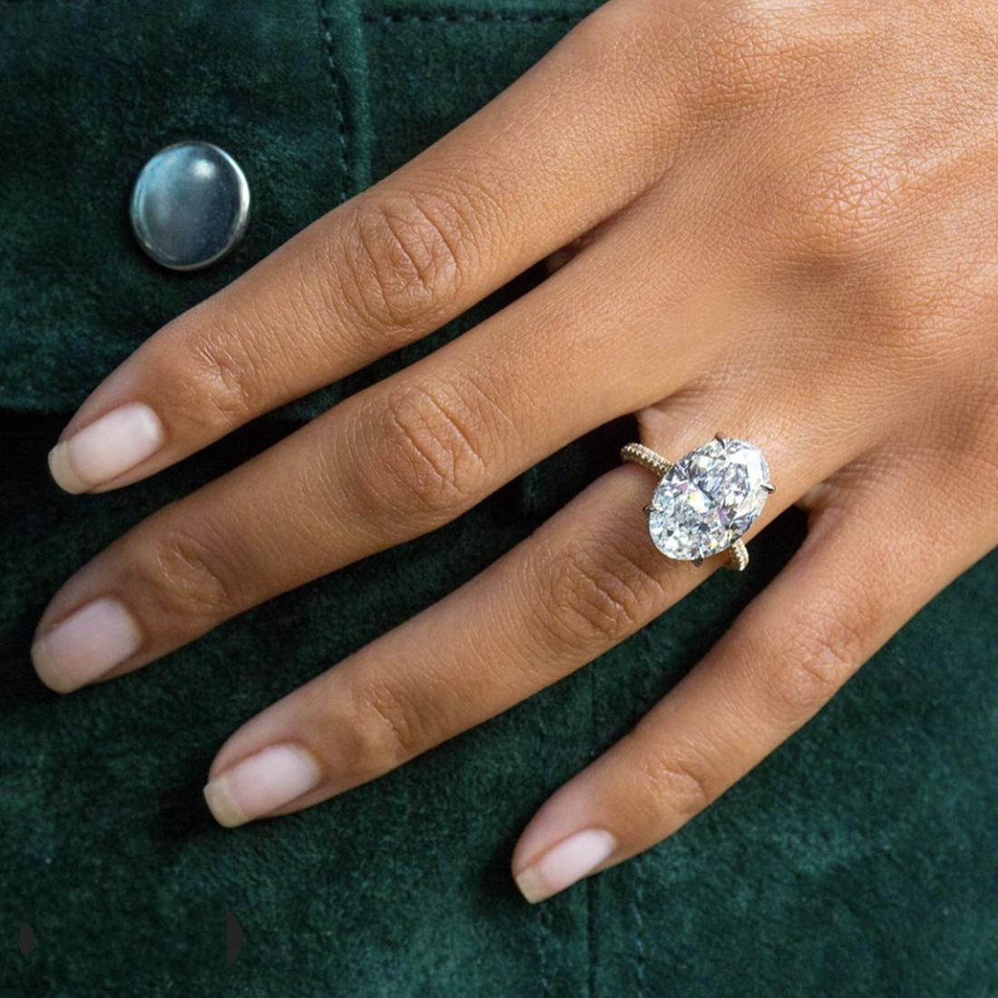 Fashion 925 Sliver Sterling oval Simulated Diamond Stone Rings for Women Drilled White Topaz Bizuteria Anillos Gemstone S925 Jewelry Wholesale