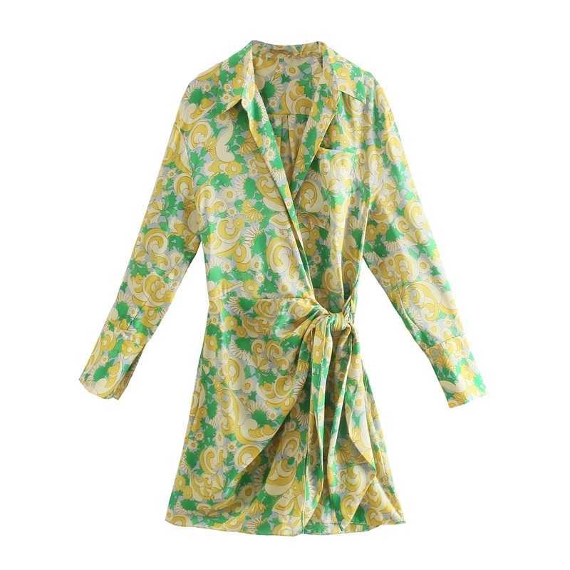 Fashion Elegant Flowers Print Mini Dress Women Spring Lace Up Bow Pocket Office Slim Above Knee Party 210525, Yellow
Fashion Elegant Flowers Print Mini Dress Women Spring Lace Up Bow Pocket Office Slim Above Knee Party 210525, Yellow