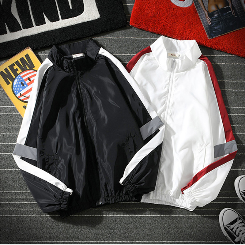 Mens Sets Hip Hop Autumn Patchwork Track Suit Male Stand Collar Jacket Sweatsuit Tracksuit Men Clothes Casual Sportswear Black 201210