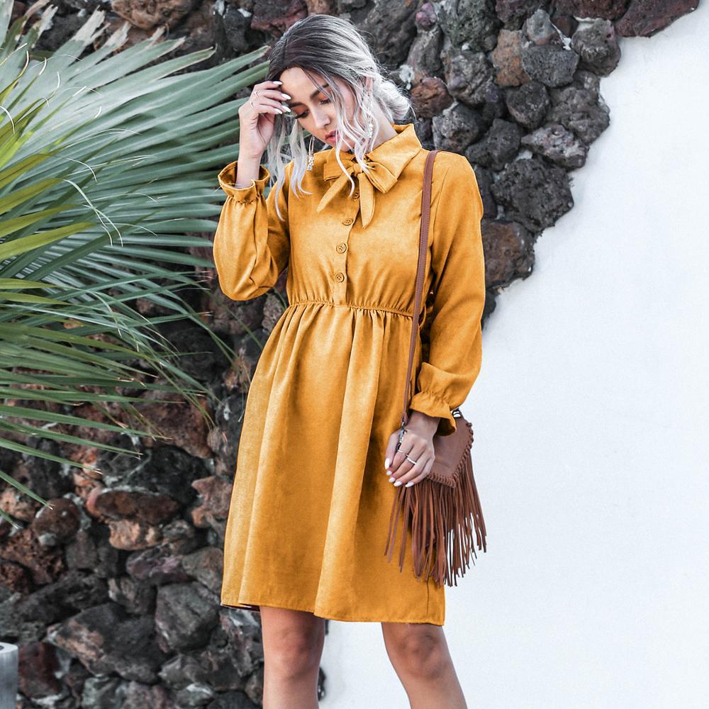 2021 Women New Elegant Corduroy Mini Vintage Bow Turn-down Collar Butterfly Sleeve Leisure Short Solid A-line Lady D9ia
2021 Women New Elegant Corduroy Mini Vintage Bow Turn-down Collar Butterfly Sleeve Leisure Short Solid A-line Lady D9ia