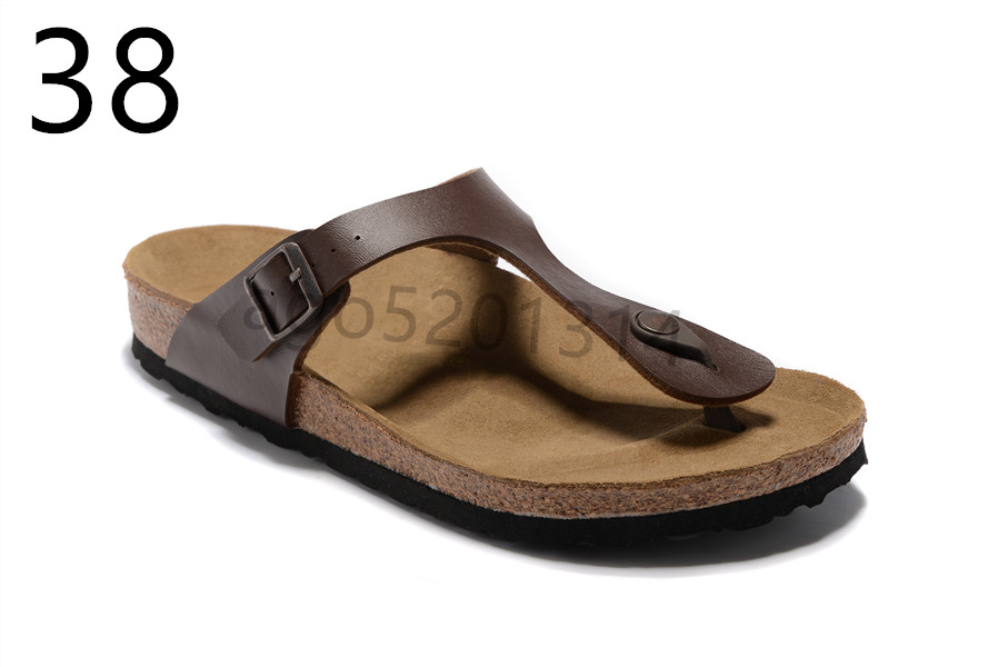 Home Slippers Arizona Summer Beach Cork Sandals Casual Double Buckle Clogs Sandalias Women Men Slip on Flip Flops Flats Shoes 34-45