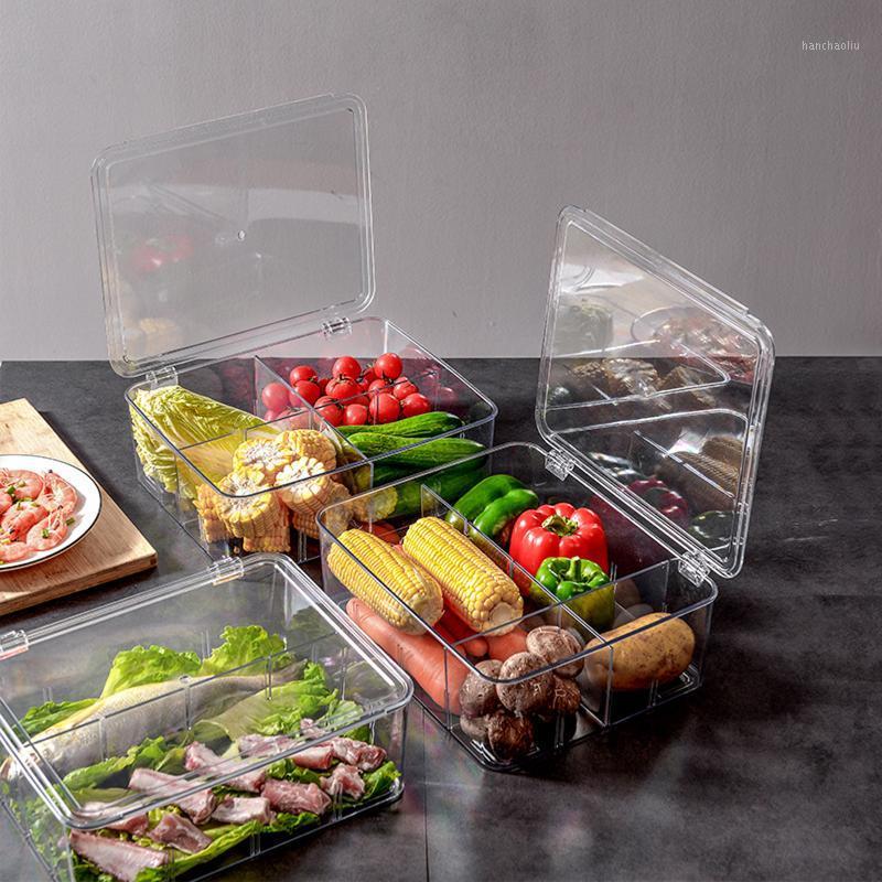 Storage Bottles & Jars 35*25*10cm Refrigerator Box Container With Lid And Adjustable Divider Space-saving Kitchen Tools
Storage Bottles & Jars 35*25*10cm Refrigerator Box Container With Lid And Adjustable Divider Space-saving Kitchen Tools