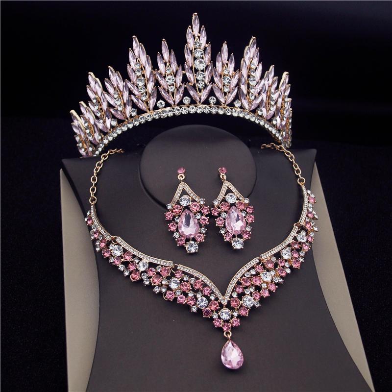 Earrings & Necklace Costume Bride Tiaras Sets Bridal Jewelry For Women Diadem Crown Wedding Set Prom Headdress, Silver 
Earrings & Necklace Costume Bride Tiaras Sets Bridal Jewelry For Women Diadem Crown Wedding Set Prom Headdress, Silver