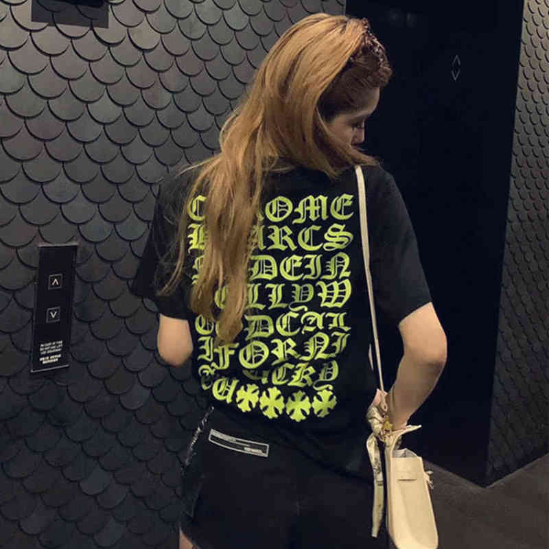 Trend Hearts Fashion Chrome Crosin Horseshoe Trendy Back Sanskrit Letter Men's and Women's Cotton Short Sleeve T-shirt, White;black
Trend Hearts Fashion Chrome Crosin Horseshoe Trendy Back Sanskrit Letter Men's and Women's Cotton Short Sleeve T-shirt, White;black