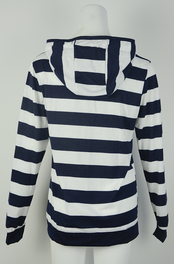 Big Yard Striped Hoodies Women Coats Casual Winter Ladies Sweatshirt Spring Long Sleeve Female Suits 201112