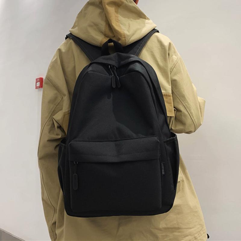 New Unisex Backpack Solid Color Women Backpack Fashion Couple Schoolbag For Teenage Large Capacity Shoulder Bag Travel Backbag, Black
New Unisex Backpack Solid Color Women Backpack Fashion Couple Schoolbag For Teenage Large Capacity Shoulder Bag Travel Backbag, Black