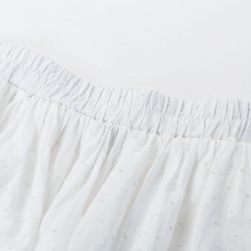 Women's High Waist A-Line Mini Skirt Summer Women Elegant White Skirts Casual Lace Splice Short Holiday Skirt Saia Feminino 210306