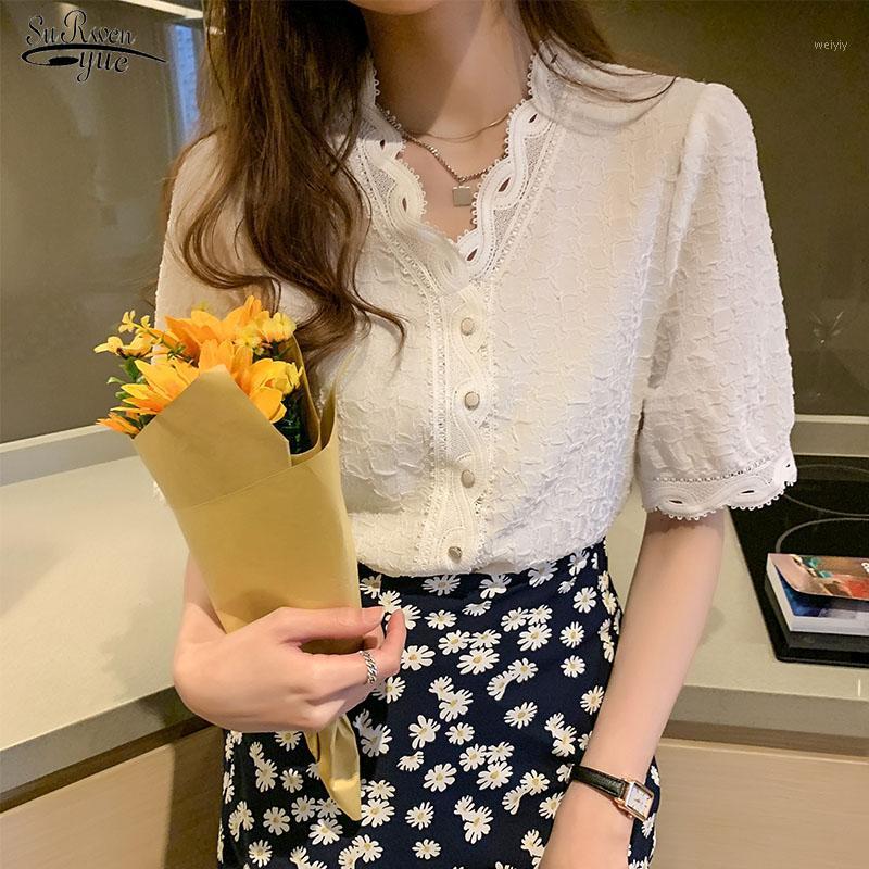 Vintage Lace Blouse Casual Women Tops And Blouses Short Sleeve Autumn Summer 2021 Puff Cardigan Chiffon 10051 Women' & Shirts, White
Vintage Lace Blouse Casual Women Tops And Blouses Short Sleeve Autumn Summer 2021 Puff Cardigan Chiffon 10051 Women' & Shirts, White