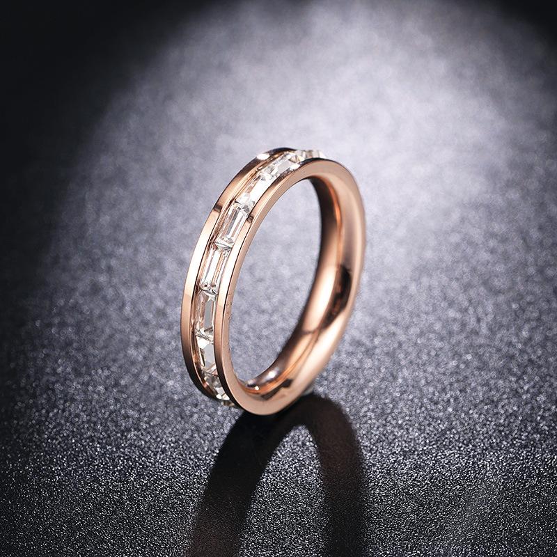 Wedding Rings Titanium Steel Rose Gold Cubic Zirconia Ring Female Fashion Simple Couple Women Jewelry 2021 Friends Gifts
Wedding Rings Titanium Steel Rose Gold Cubic Zirconia Ring Female Fashion Simple Couple Women Jewelry 2021 Friends Gifts