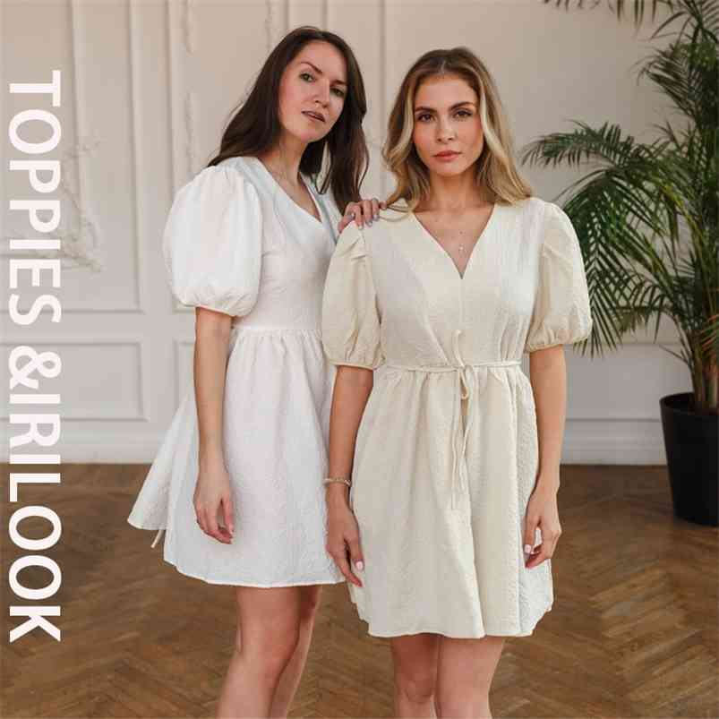 Toppies Summer Dress Woman Vintage Puff Sleeve A Line es V-Neck High Waist Mini Green Sexy Grain 210701, Apricot
Toppies Summer Dress Woman Vintage Puff Sleeve A Line es V-Neck High Waist Mini Green Sexy Grain 210701, Apricot