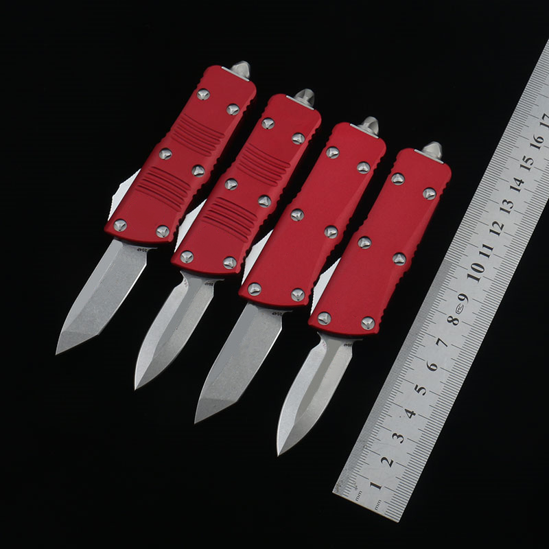 Red Mini TROODON-M Automatic knives Stone washed D2 steel T6-6061 aviation aluminum alloy handle Outdoor camping EDC pocket knife
Red Mini TROODON-M Automatic knives Stone washed D2 steel T6-6061 aviation aluminum alloy handle Outdoor camping EDC pocket knife