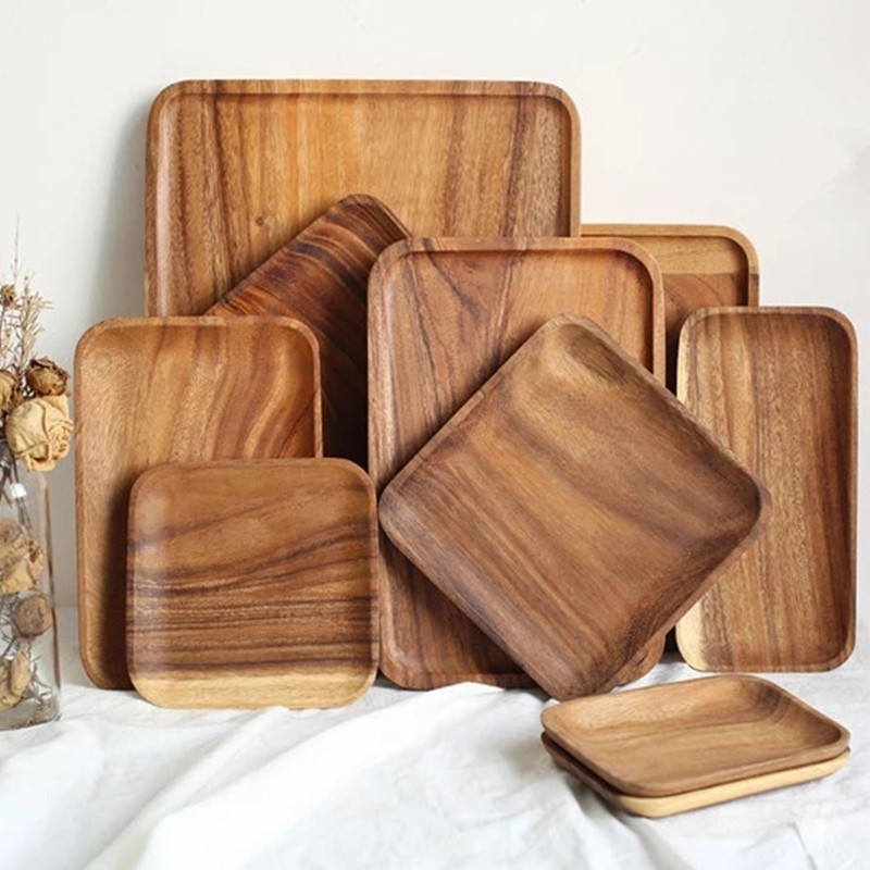New Square Rectangle Solid Wood Pan Plate Fruit Dishes Saucer Tea Tray Dessert Dinner Bread Wood Plates
New Square Rectangle Solid Wood Pan Plate Fruit Dishes Saucer Tea Tray Dessert Dinner Bread Wood Plates