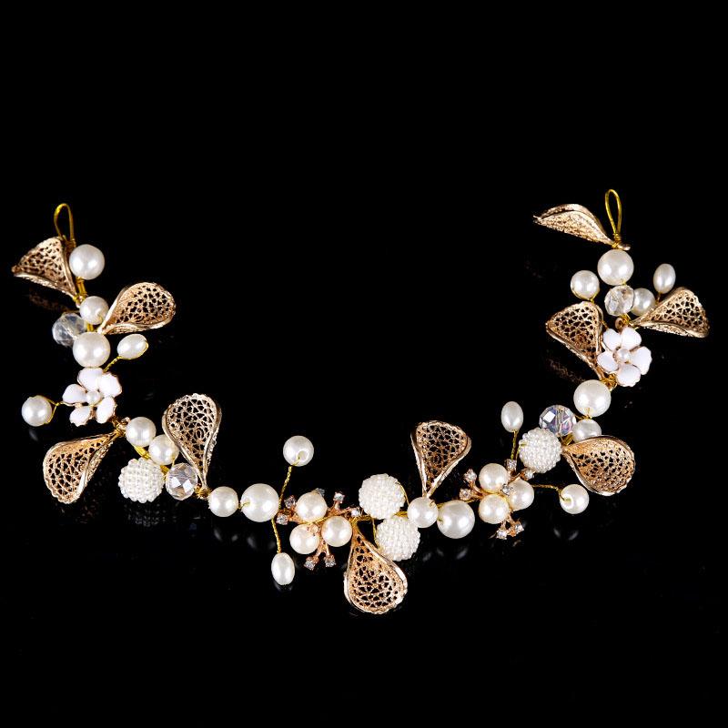 Hair Clips & Barrettes Gold Leaf White Flower Crystal Wedding Headband Bridal Headpiece Accessories LB, Golden;silver
Hair Clips & Barrettes Gold Leaf White Flower Crystal Wedding Headband Bridal Headpiece Accessories LB, Golden;silver