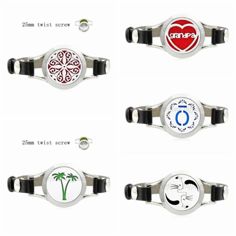 Charm Bracelets Grandpa Coconut Tree 25mm 316L Stainless Steel Essential Oil Diffuser Bracelet Perfume PU Leather 10 Pads
Charm Bracelets Grandpa Coconut Tree 25mm 316L Stainless Steel Essential Oil Diffuser Bracelet Perfume PU Leather 10 Pads
