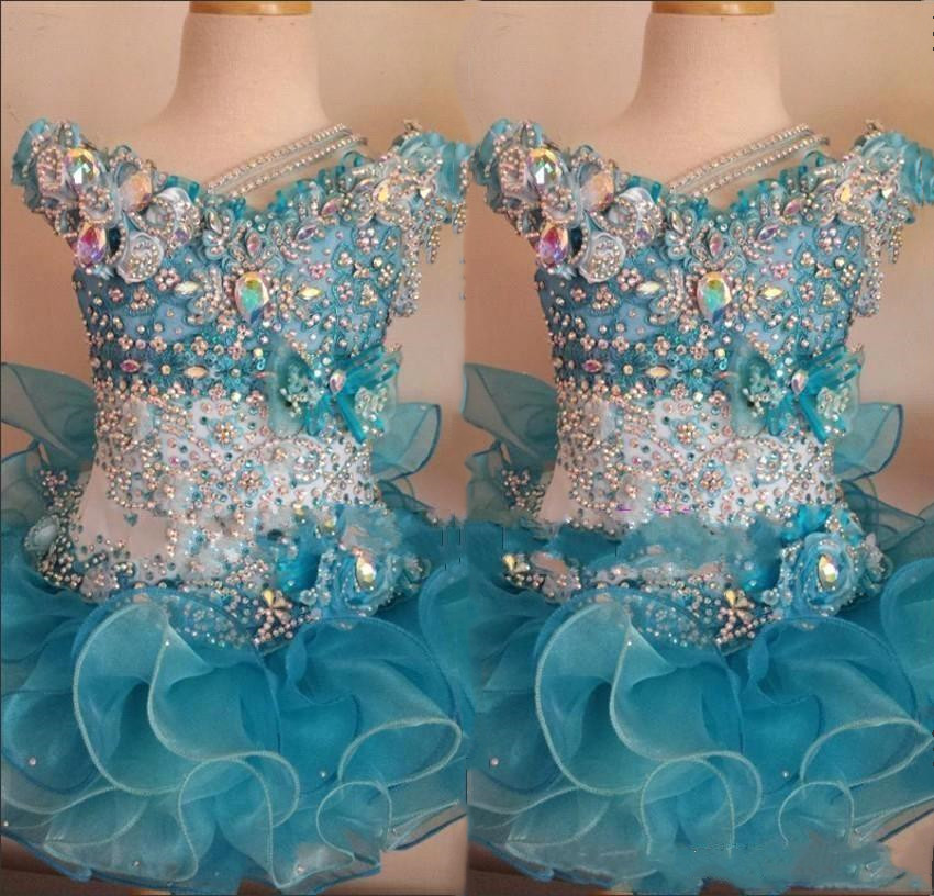 Lovely Organza V Neck Mini Glitz Girls Pageant Dresses Beaded Rhinestones Piping Cupcake Little Flower Girl Wear, White;blue
Lovely Organza V Neck Mini Glitz Girls Pageant Dresses Beaded Rhinestones Piping Cupcake Little Flower Girl Wear, White;blue