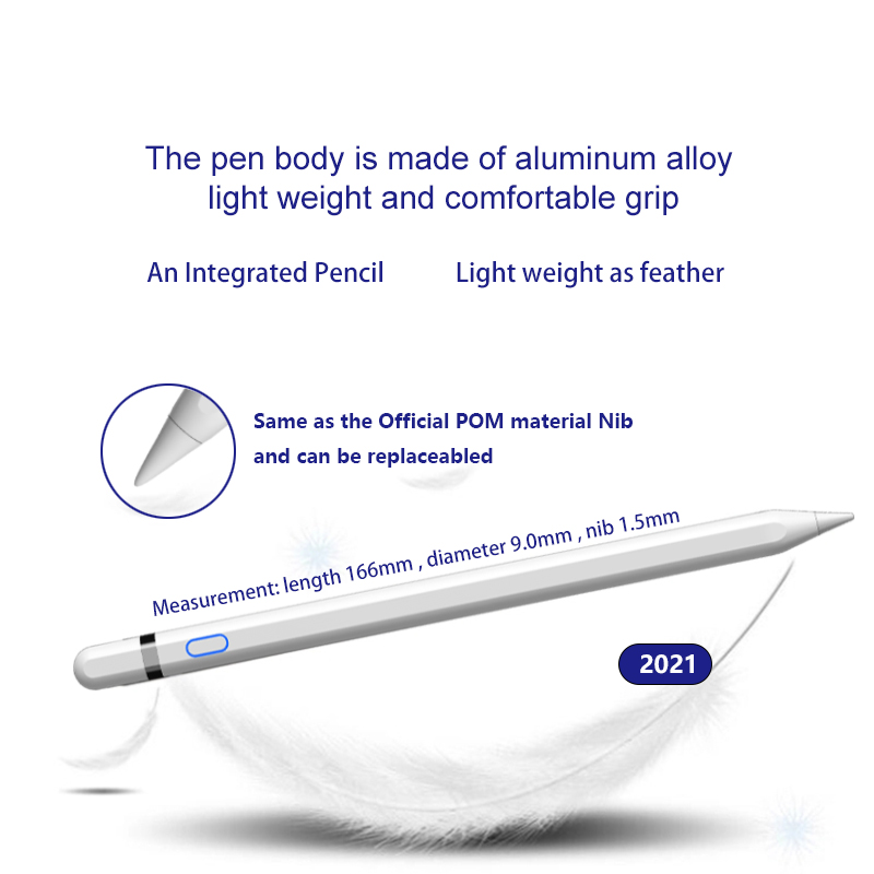 2021newest capacity pencil stylus pen newest 5.0smart-chip portable for Ipad2018 and up support palm rejection wholesale
2021newest capacity pencil stylus pen newest 5.0smart-chip portable for Ipad2018 and up support palm rejection wholesale