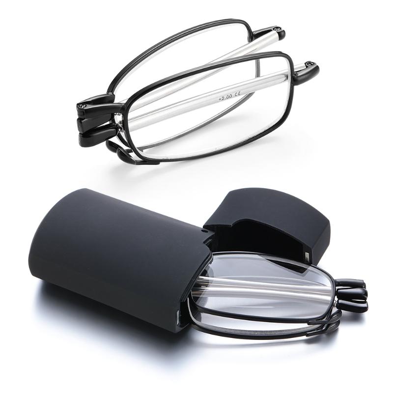 Sunglasses Unisex Portable Folding Reading Glasses With Case Men Women Rotation Presbyopia Eyeglasses +1.0 +1.5 +2.0 +2.5 +4.0
Sunglasses Unisex Portable Folding Reading Glasses With Case Men Women Rotation Presbyopia Eyeglasses +1.0 +1.5 +2.0 +2.5 +4.0