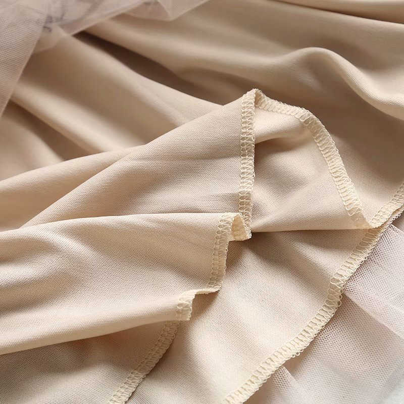 TIGENA 90cm Maxi Tulle Skirt Women Korean Style Fashion Beautiful Print A Line High Waist Pleated Long Female Pink Black 210621