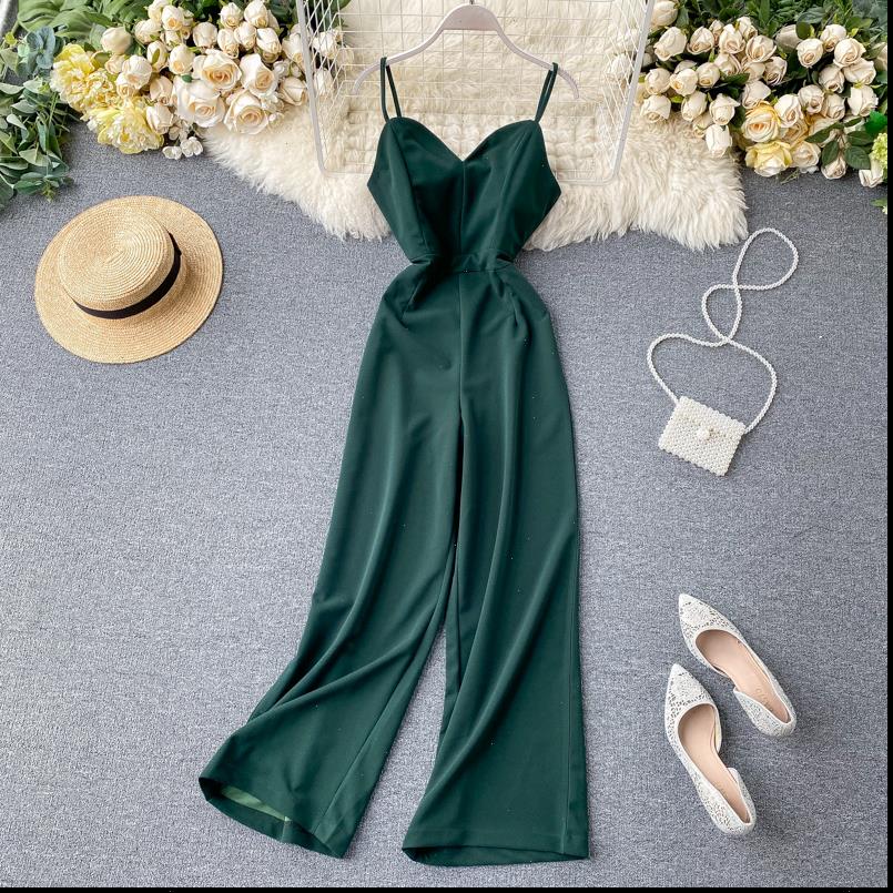 Boho vintage Slim sexy 2021 Jumpsuits V Neck Romper spaghetti strap Summer Full Length Jumpsuit Women elegant beach Playsuit, Black;white
Boho vintage Slim sexy 2021 Jumpsuits V Neck Romper spaghetti strap Summer Full Length Jumpsuit Women elegant beach Playsuit, Black;white