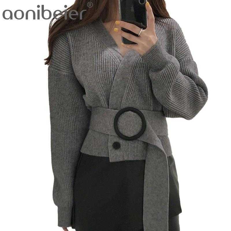 Office Lady Knitwear Chic Double Breasted Women Sweaters Drop Shoulder Long Sleeve V Neck Coat with Belt 210604, Dark grey
Office Lady Knitwear Chic Double Breasted Women Sweaters Drop Shoulder Long Sleeve V Neck Coat with Belt 210604, Dark grey