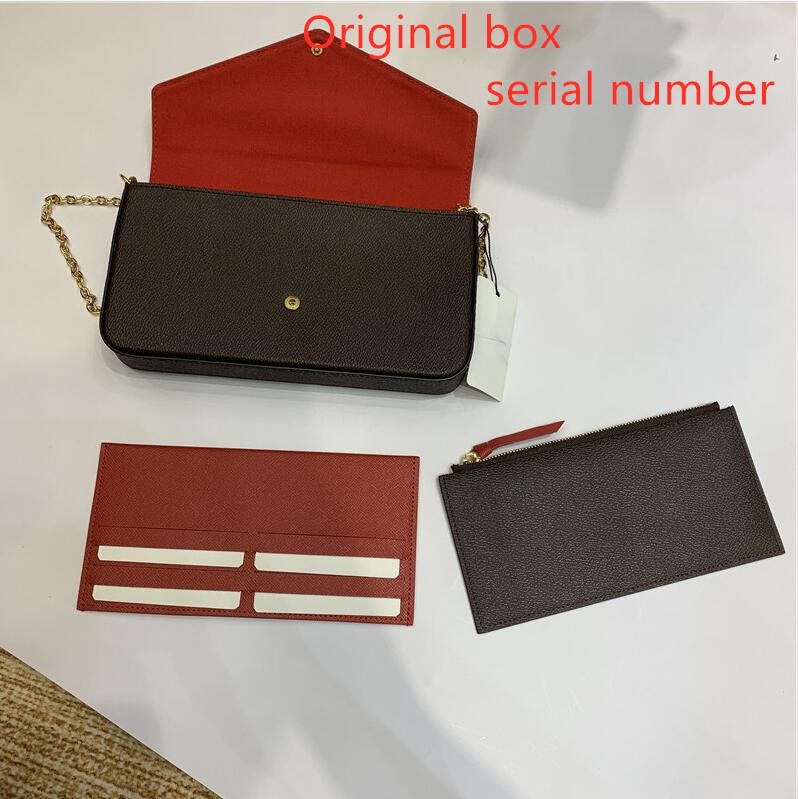 3A+ luxurys bag favorite multi accessories 3 pcs/set women Crossbody Purse Messenger bags Handbags Flowers shoulder lady Leather with box 61276, Brown flower-red
3A+ luxurys bag favorite multi accessories 3 pcs/set women Crossbody Purse Messenger bags Handbags Flowers shoulder lady Leather with box 61276, Brown flower-red