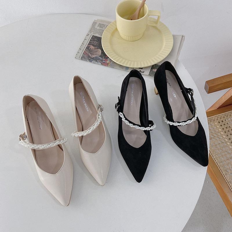 Dress Shoes 2021 Retro Mary Jane Female Pointed Toe With Gentle Single Versatile Shallow Mouth Beaded Women's, Black
Dress Shoes 2021 Retro Mary Jane Female Pointed Toe With Gentle Single Versatile Shallow Mouth Beaded Women's, Black