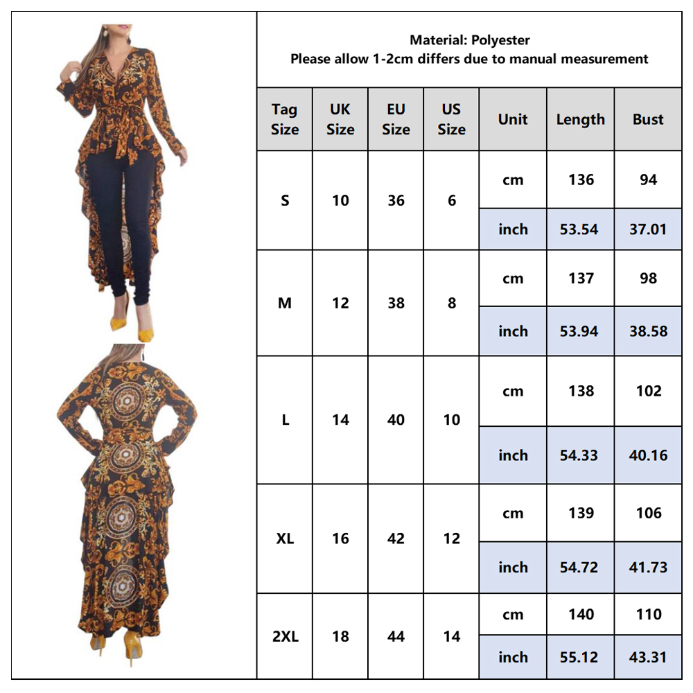 Fall Women Elegant Blusas Boho Vintage V-Neck Long Top Female Stylish Casual Shirt Baroque Print Long Sleeve Hem Blouse D30 210225