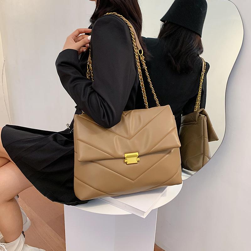 High Capacity PU Leather Women Shoulder Crossbody Bags 2021 Chain Vintage Handbags Ladies Casual Totes Female Purses, Beige
High Capacity PU Leather Women Shoulder Crossbody Bags 2021 Chain Vintage Handbags Ladies Casual Totes Female Purses, Beige