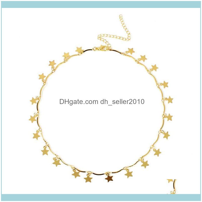 Necklaces & Pendants Jewelrytrendy Fashion Star Pendant Choker Chain Necklace Charms Women Shiny Gold Sier Adjustable Statement Jewelry Chok
Necklaces & Pendants Jewelrytrendy Fashion Star Pendant Choker Chain Necklace Charms Women Shiny Gold Sier Adjustable Statement Jewelry Chok