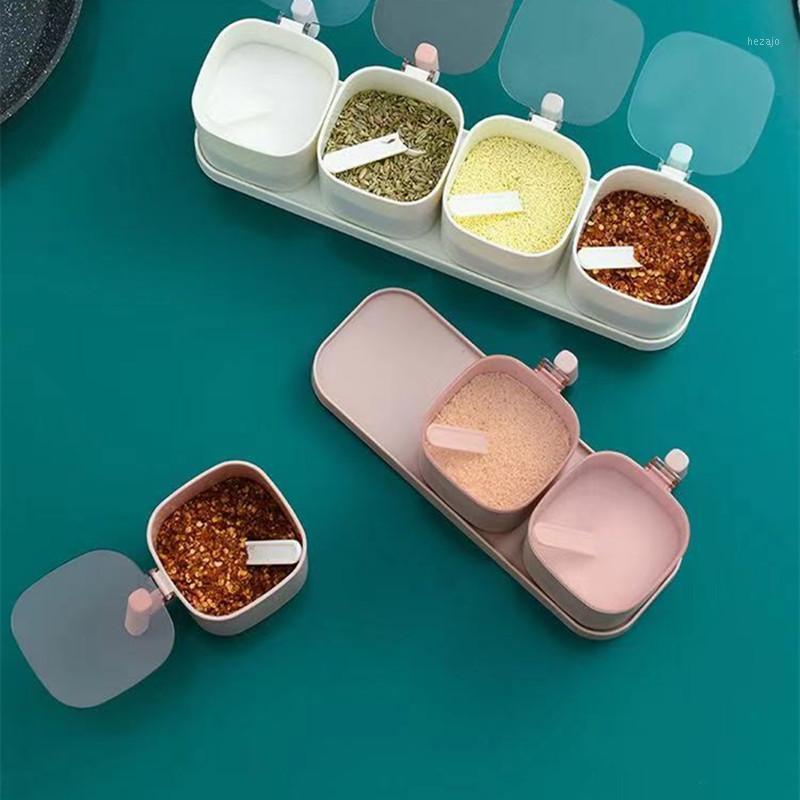 Storage Bottles & Jars Kitchen Spices Box Pepper Spice Shaker Salt Seasoning Organizer Boxes Cruet Condiment Bottle Container With Spoons
Storage Bottles & Jars Kitchen Spices Box Pepper Spice Shaker Salt Seasoning Organizer Boxes Cruet Condiment Bottle Container With Spoons
