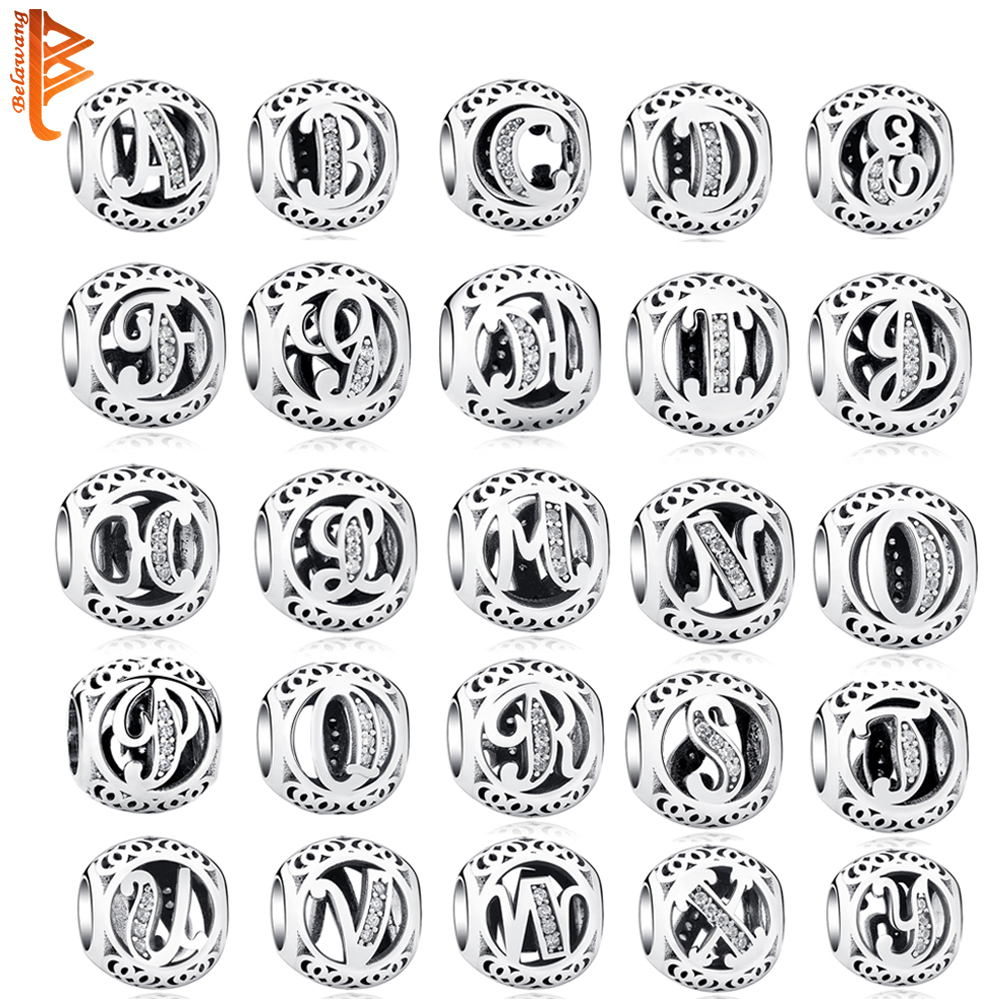 BELAWANG Vintage Letter A-Z Beads Fit Original Pandora Charms Bracelet 925 Sterling Silver Alphabet Beads DIY Jewelry Making Q0531
BELAWANG Vintage Letter A-Z Beads Fit Original Pandora Charms Bracelet 925 Sterling Silver Alphabet Beads DIY Jewelry Making Q0531