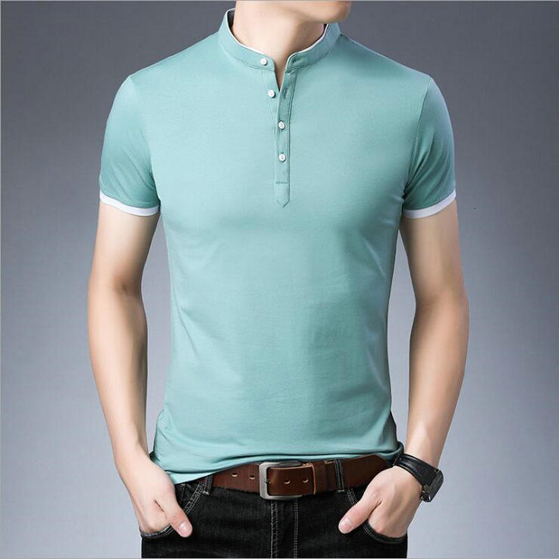 New 2021 Tshirt Solid Slim Fit Mandarin Collar Short Sleeve t Shirt Men Streetwear Hip Hop Fashion T-shirt Casual Tees Tops A2ej, Red
New 2021 Tshirt Solid Slim Fit Mandarin Collar Short Sleeve t Shirt Men Streetwear Hip Hop Fashion T-shirt Casual Tees Tops A2ej, Red