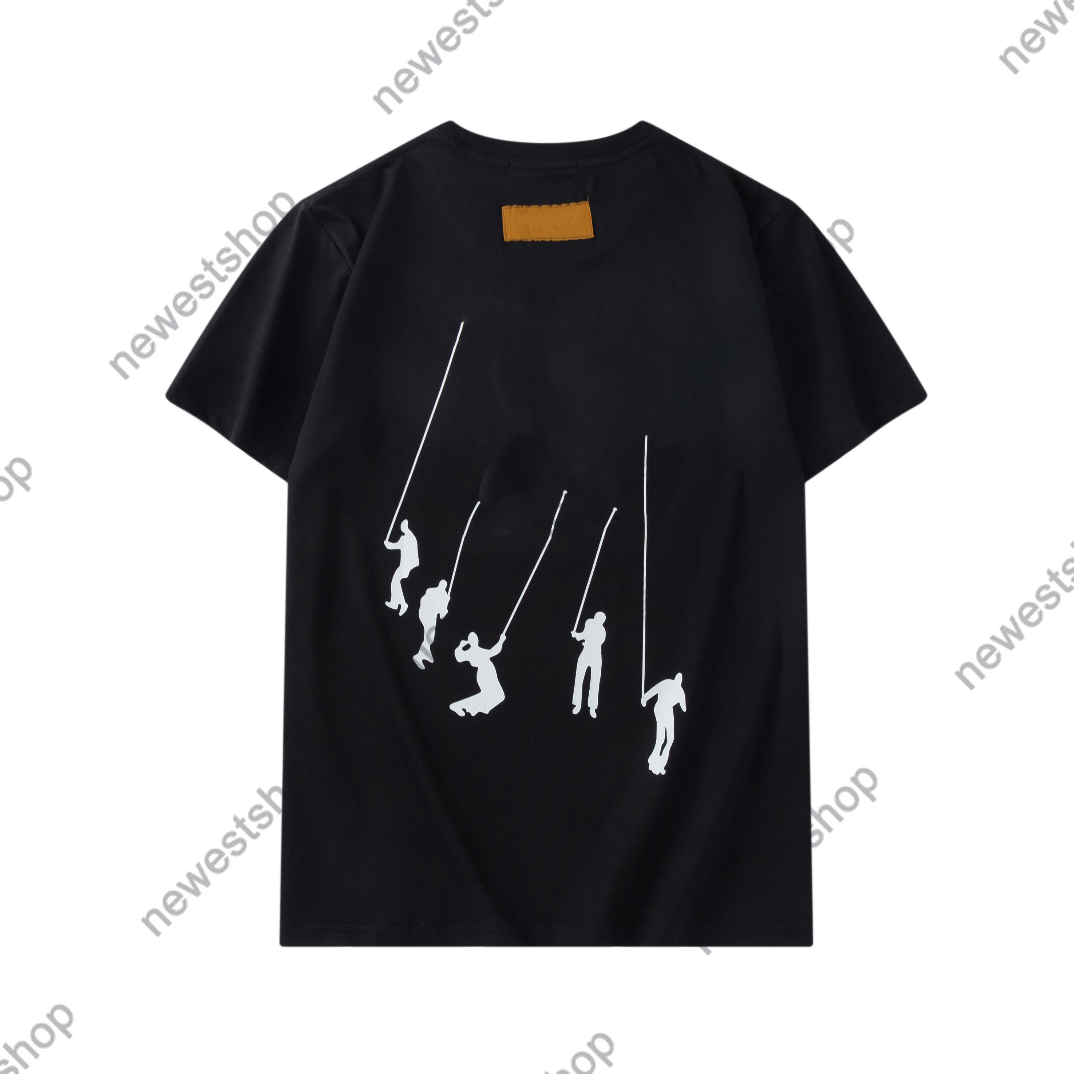 2021 summer New Mens Designer luxury T Shirts womens swing letter print back badge t shirt cotton t-shirt casual tshirt tops tee, White
2021 summer New Mens Designer luxury T Shirts womens swing letter print back badge t shirt cotton t-shirt casual tshirt tops tee, White