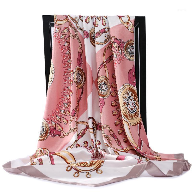 Scarves Fashion Hair Scarf For Women Floral Print Satin Shawl Silk Scarfs Female Neckerchief 90cmx90cm Square Shawls Ladies, Blue;gray
Scarves Fashion Hair Scarf For Women Floral Print Satin Shawl Silk Scarfs Female Neckerchief 90cmx90cm Square Shawls Ladies, Blue;gray