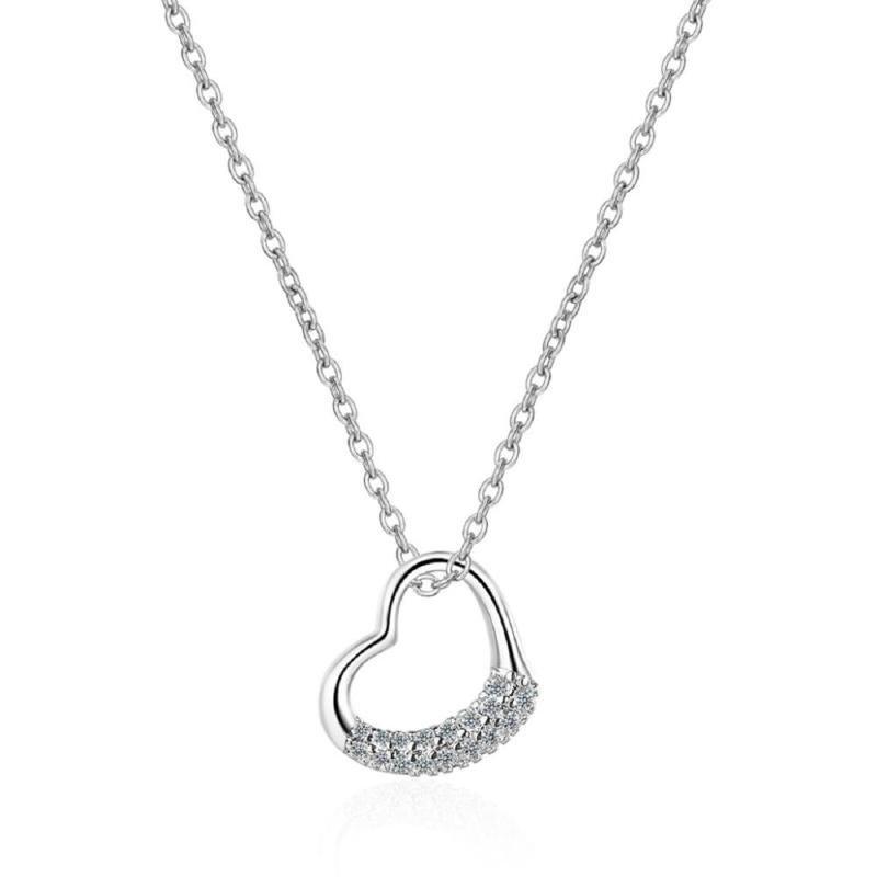 Pendant Necklaces Charm Cubic Zirconia Heart Shaped Silver Plated Necklace Clavicle Jewelry Gifts For Women Teen Girls
Pendant Necklaces Charm Cubic Zirconia Heart Shaped Silver Plated Necklace Clavicle Jewelry Gifts For Women Teen Girls