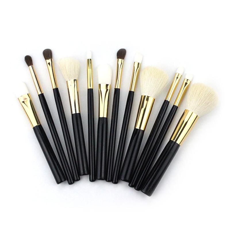 Makeup Brushes 12Pcs Professional Soft Hair Brush Set Loose Powder Concealer Repair Foundation Eye Shadow Eyebrow Beauty