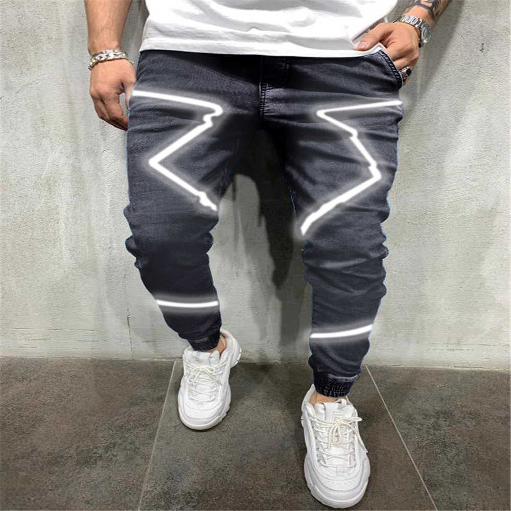 2021 new spring and summer men's jeans personality reflective hip-hop Europe and the United States high street pants large size X0621, Jean light blue
2021 new spring and summer men's jeans personality reflective hip-hop Europe and the United States high street pants large size X0621, Jean light blue