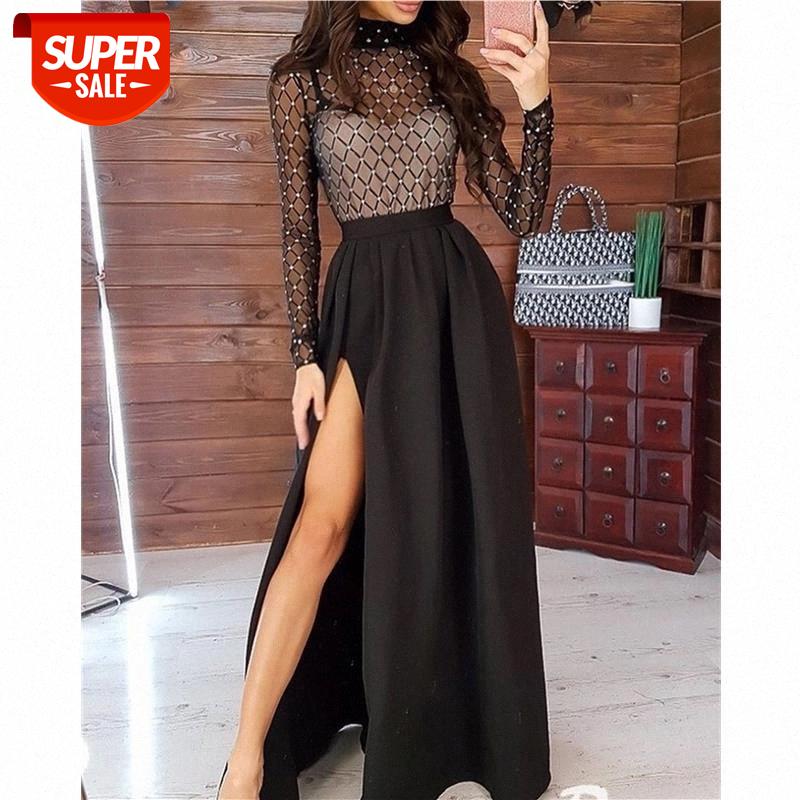 Fashion Women Dress Ladies Mesh Bandage Bodycon Long Sleeve Evening Party Clubwear Slim Long Maxi Dress 2 Styles #ad8n, Black;gray
Fashion Women Dress Ladies Mesh Bandage Bodycon Long Sleeve Evening Party Clubwear Slim Long Maxi Dress 2 Styles #ad8n, Black;gray