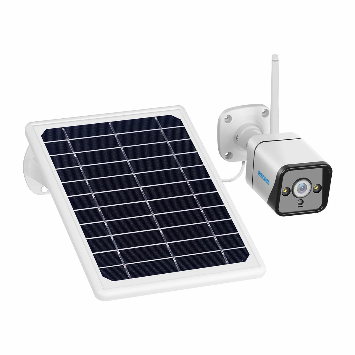 ESCAM QF320 1080P 4G Battery PIR Alarm IP Camera With Solar Panel Full Color Night Vision Two Way Audio IP66