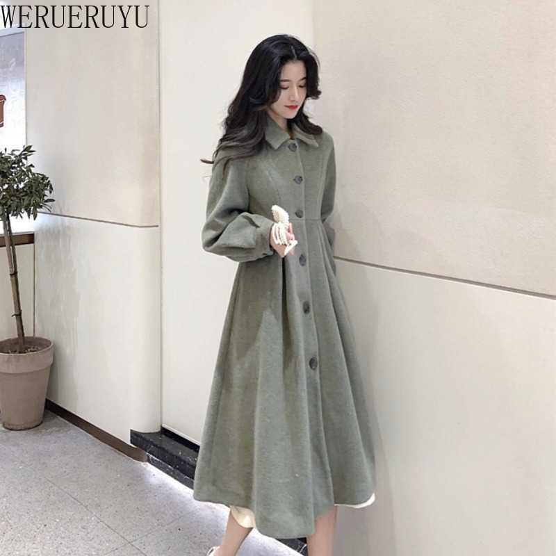 WERUERUYU Winter Elegant Wool Coat Fashion Women's Long Coats Classic Korean Overcoat Warmness Oversize Outwear 210608, Photo color
WERUERUYU Winter Elegant Wool Coat Fashion Women's Long Coats Classic Korean Overcoat Warmness Oversize Outwear 210608, Photo color