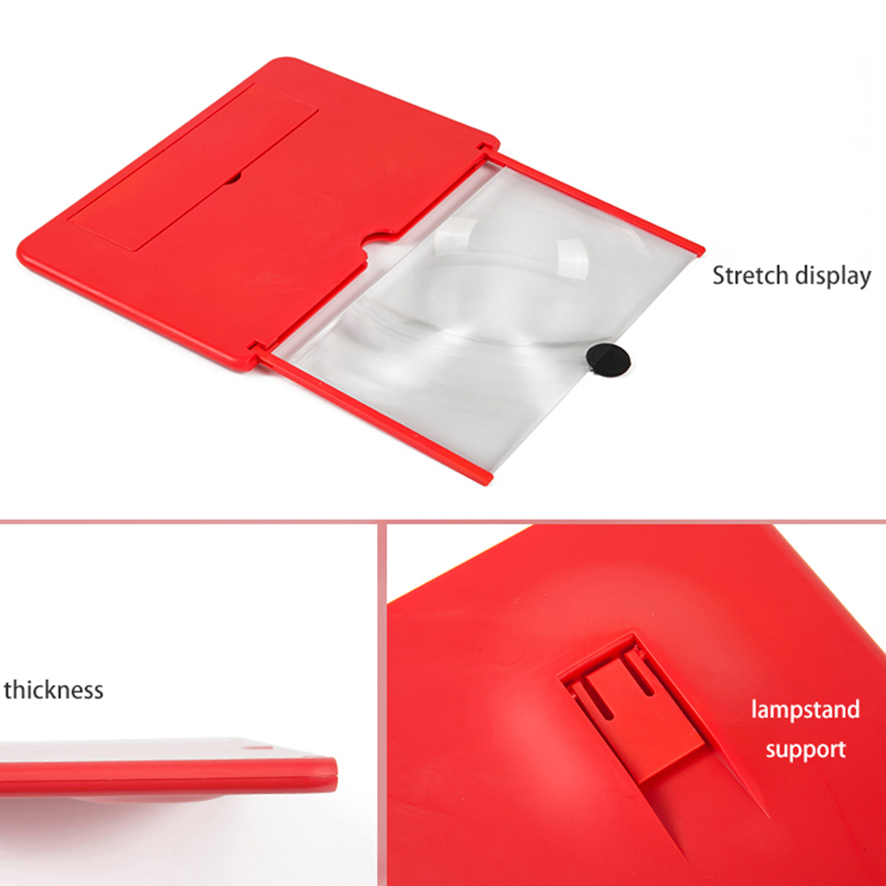 12 inch 3D Mobile Phone Screen Magnifier Holders HD Video Amplifier with Foldable Magnifying Glass Smart Stand Bracket2796734