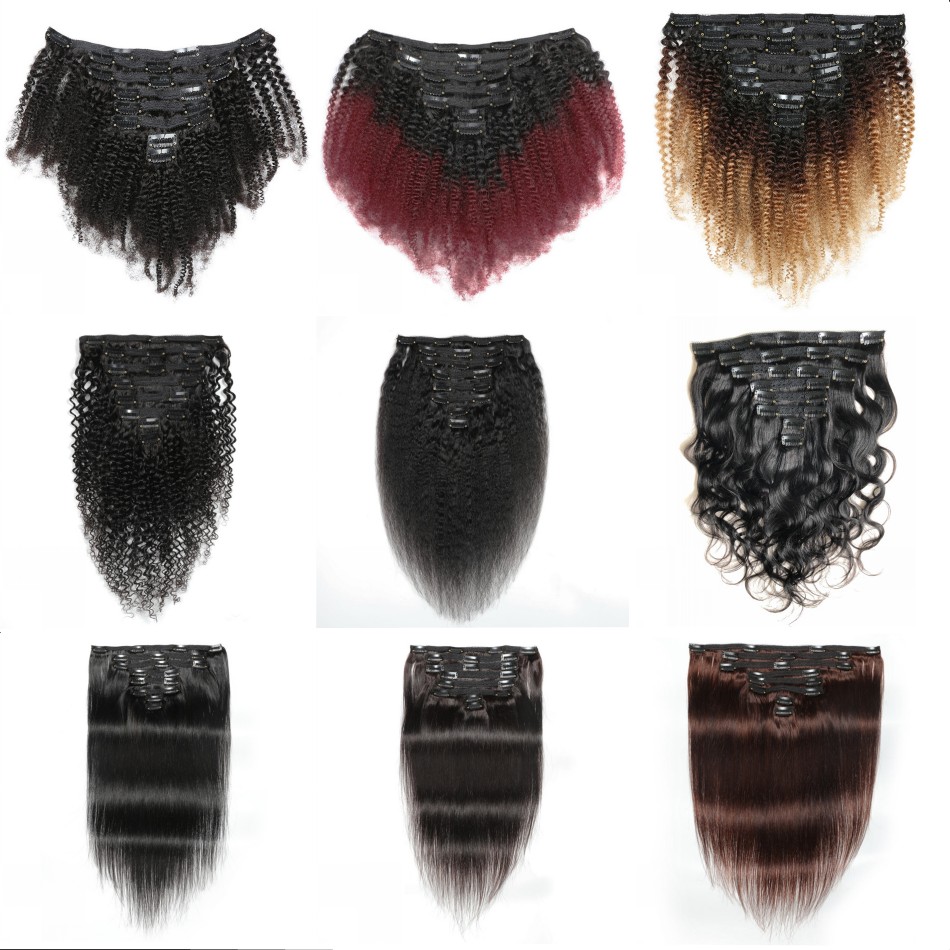 Brazilian Afro Kinky Curly Clip in Human Hair Extensions for Women 8pcs/set 120 Gram Body Wave Straight Clips Ins 10-20 inch
Brazilian Afro Kinky Curly Clip in Human Hair Extensions for Women 8pcs/set 120 Gram Body Wave Straight Clips Ins 10-20 inch