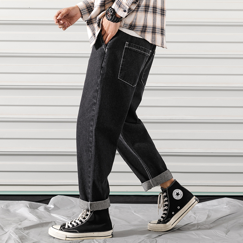 2021 New Mens Black Straight Youthful Shalwar Casual Slacks Wide Leg Men Denim Harajuku Male Trousers R3eq
2021 New Mens Black Straight Youthful Shalwar Casual Slacks Wide Leg Men Denim Harajuku Male Trousers R3eq